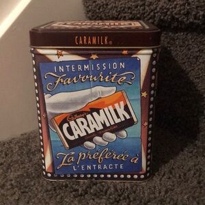 Vintage caramilk tin